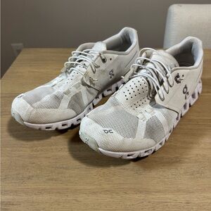 On Running White Athletic Sneakers